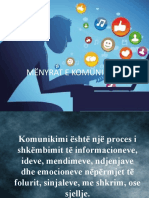 Projekt Informatike - Mënyrat e Komunikimit