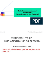 Data Communication and Networking Course Instructor: Dr. Safdar Ali