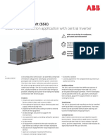 Secondary Skid Unit (SSU) : Solar Power Collection Application With Central Inverter