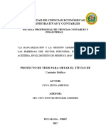 Tesis Sobre Bancarizacion Con Antecednetes y Teorioas