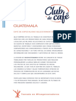 Guatemala Ficha Del Cafe