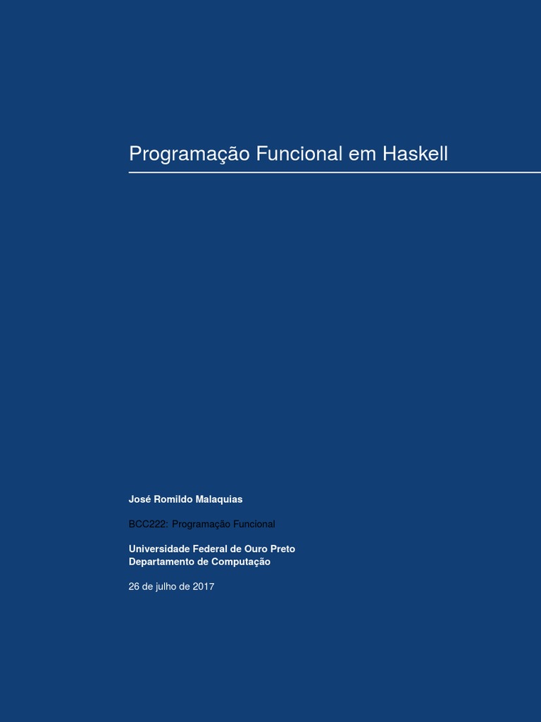Livro HASKELL Progfunc | PDF | Paradigmas de programação | Programação ...