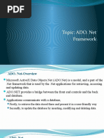 Topic: ADO. Net Framework