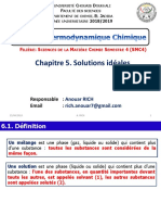 Chapitre 5. Solutions Idéales