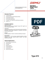 Sanitary Diaphragm Valve: Type 672