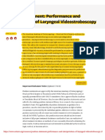 2021 Position Statement - Performance and Interpretation of Laryngeal Videostrobos