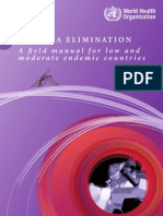 WHO Malaria Elimination - A Field Manual