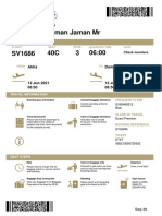 Alghamdi / Salman Jaman MR: Boarding Pass