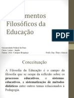 Fundamentos Filosoficos Da Educação