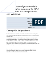 Configurar GPU dedicada Windows