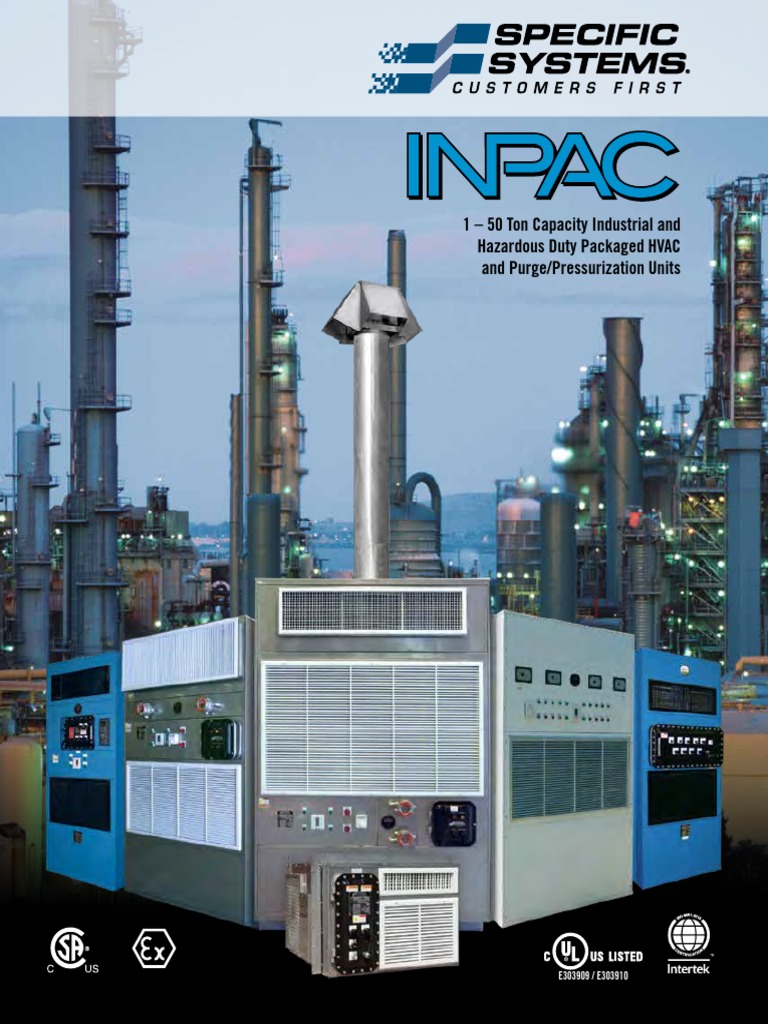 INPAC-1 - 50 Ton Capacity Catalogo | PDF | Corrosion | Thermostat