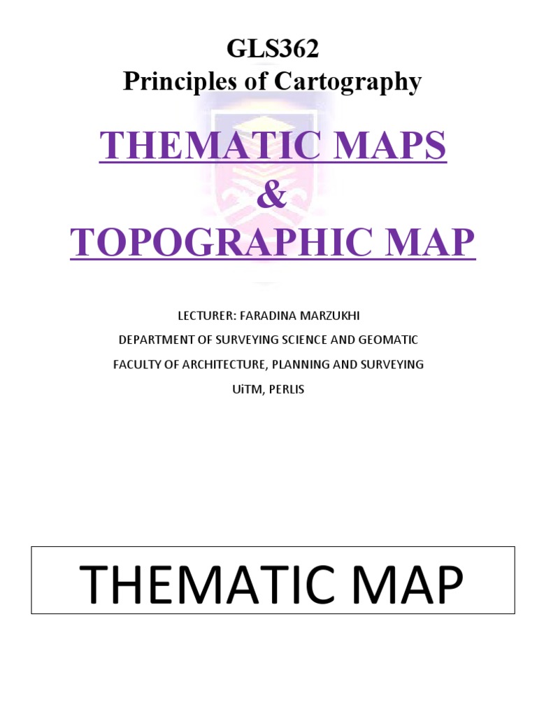 Topographic Map And Thematic Map Pdf Topography Map