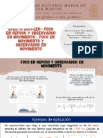 Efecto Doppler - Foco en Reposo y Observador en Movimiento, Foco en Movimiento y Observador en Movimiento