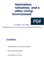 Urbanization, Industrialization, and A Healthy Living Environment