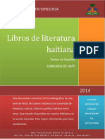 Libros de literatura haitiana en la Embajada de Haití