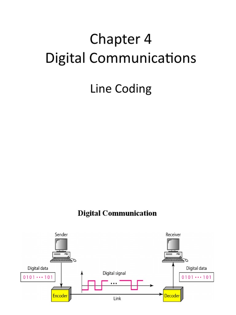 Digital Communications: Line Coding | PDF | Teaching Methods ...