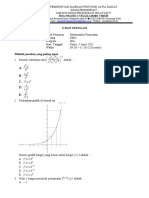 Naskah Soal Us Matematika Peminatan 2021