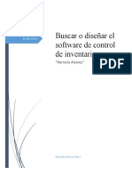 Buscar o Diseñar El Software de Control de Inventario