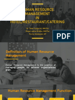 Human Resource Management For Hotel Restaurant and Katering