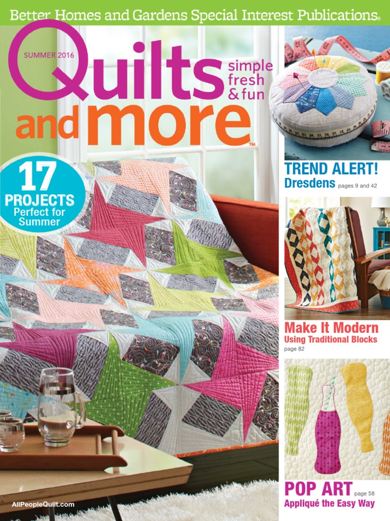 Quilts and More 2016Summer PDF Quilt Seam (Sewing)