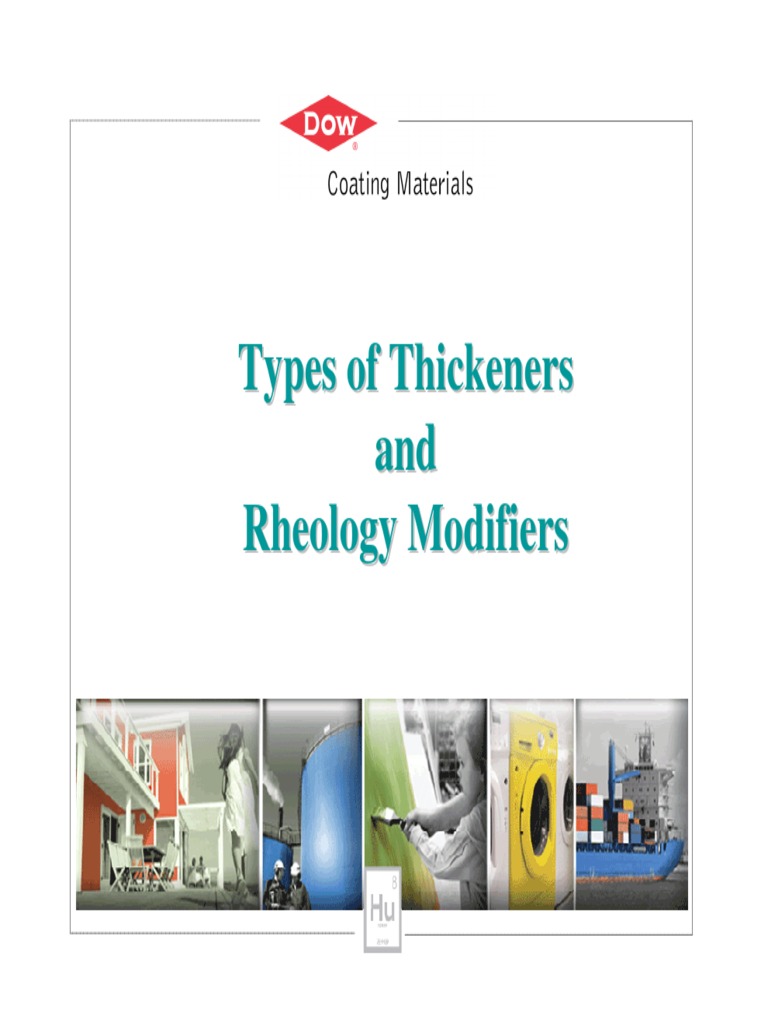 2.types of Thickeners & Rheology Modifiers PDF Polymers Rheology