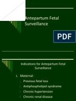 Antepartum Fetal Surveillance