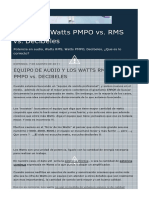 Los Watts Pmpo Vswatts Rms Vs Decibeles - HTML