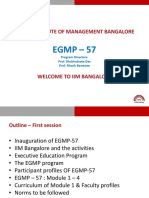 Programme Orientation - EGMP 57