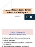 Analisis Masalah Sosial dengan Pendekatan Konseptual