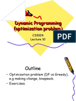 Dynamic Programming (Optimization Problem)