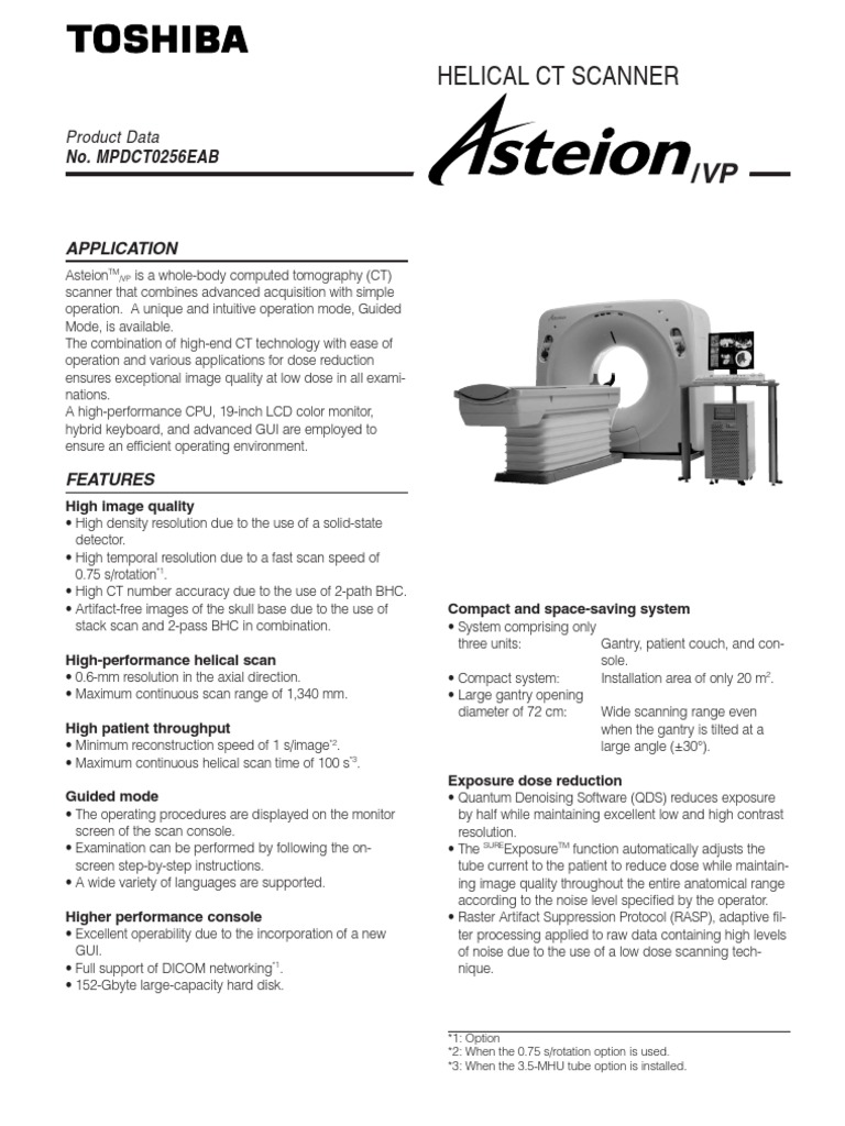 Helical CT Scanner: No. MPDCT0256EAB | PDF | Ct Scan | Computer Monitor