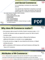 M-Commerce and Social Commerce