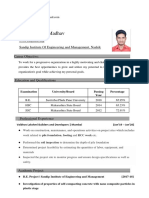 Sanap Vikram Madhav: Civil Engineering Sandip Institute of Engineering and Management, Nashik