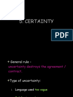 Certainty