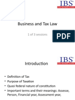 Tax Session 1