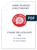 Summer Training Project Report: Mr. Vikrama Prasad (Sr. Section Engineer)