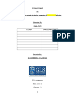 Financial Statement Analysis of Selected Companies