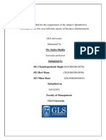 In Partial Fulfilled For The Requirement of The Subject: Quantitative Technique in The Two Year Full-Time Master of Business Administration