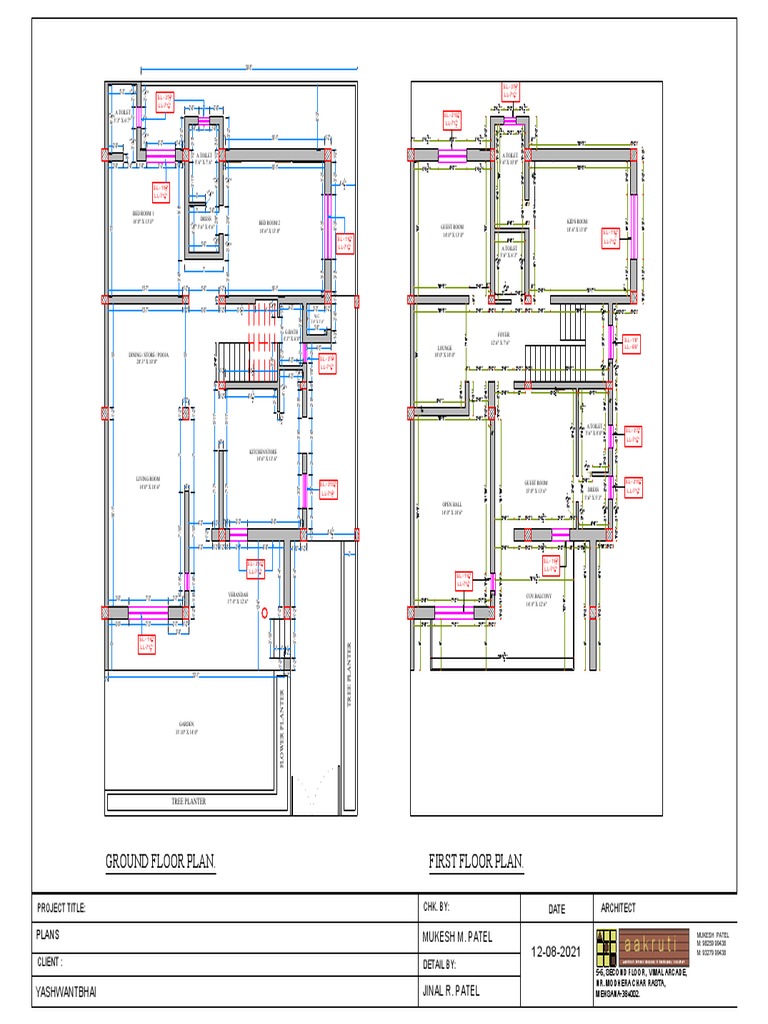 Ground and First Floor Plans | PDF