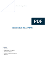Research Planning - Notes