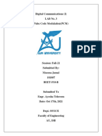 Digital Communications (I) LAB No. 3 Pulse Code Modulation (PCM)