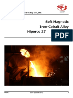 Soft Magnetic Iron-Cobalt Alloy Hiperco 27: Xi'An Gangyan Special Alloy Co.,Ltd