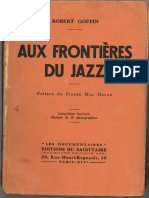 Aux frontières du jazz - Goffin (Jazz en Europe)