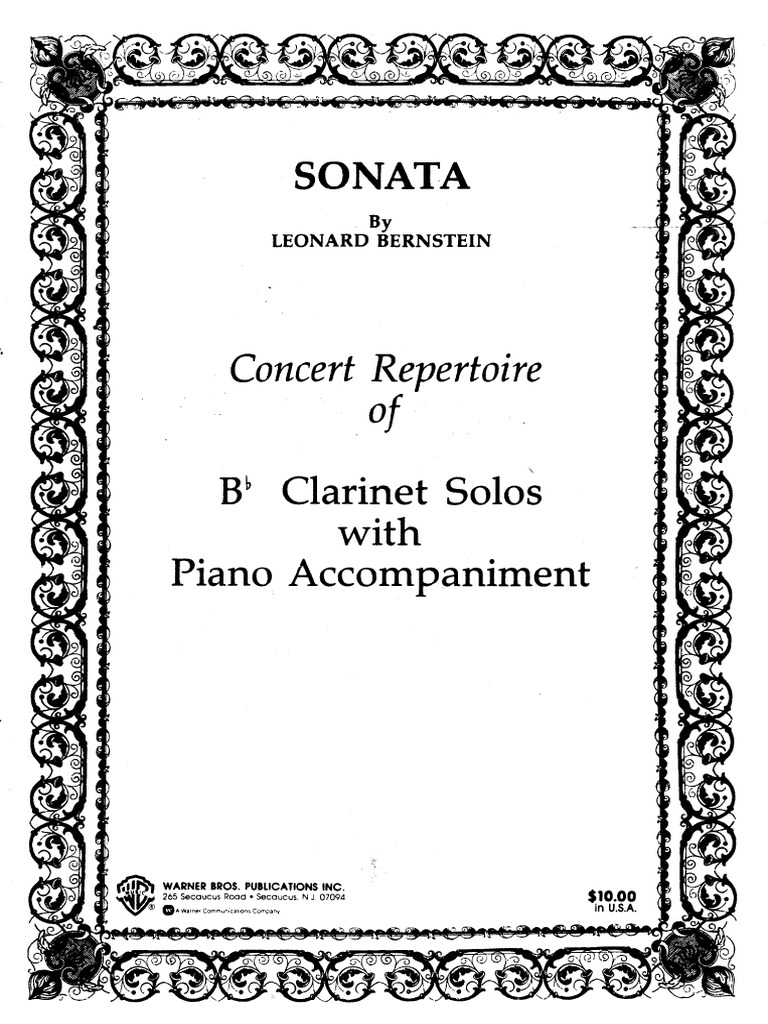 Bernstein Sonata & Piano) PDF