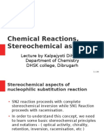 Chemical Reactions, Stereochemical Aspects