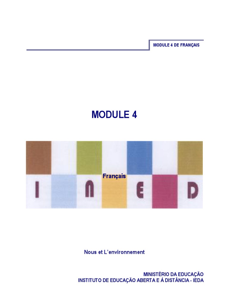 Français et Environnement: Module 4 | PDF | Faune | Bleu