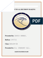 Aeronautical Decision Making: Zahid Abbas. 190721 Bsavm-5B Sir Sabahat Ali