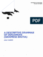 A Descriptive Grammar of Denjongke