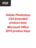 Microsoft Office 2010 Product Keys