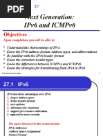 Next Generation: Ipv6 and Icmpv6: Objectives